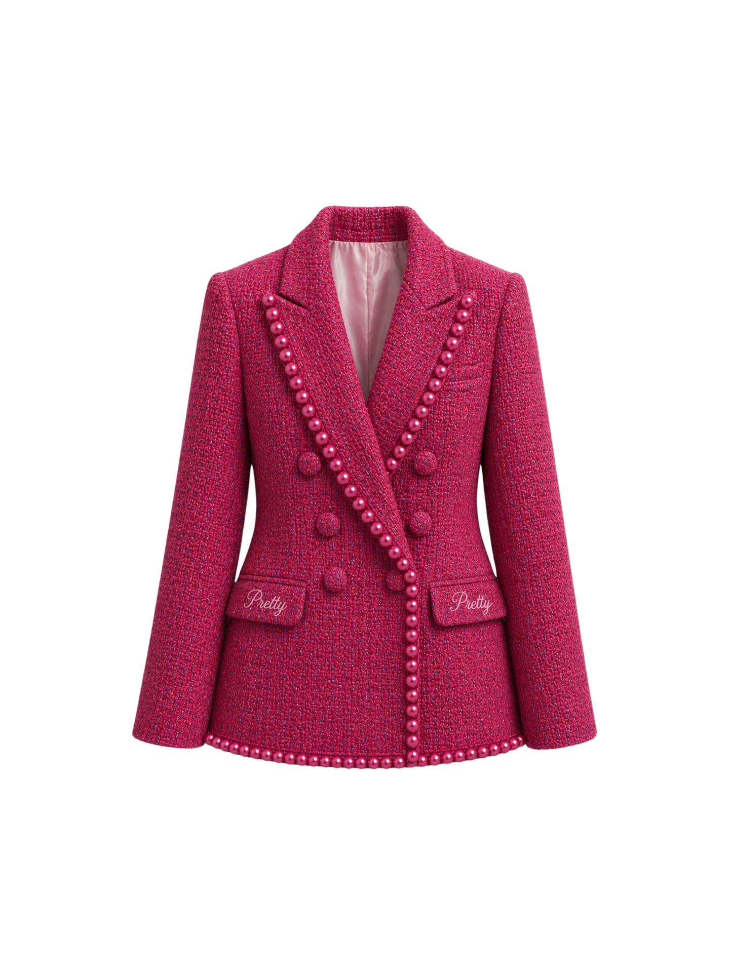 Pink Feather Blazer